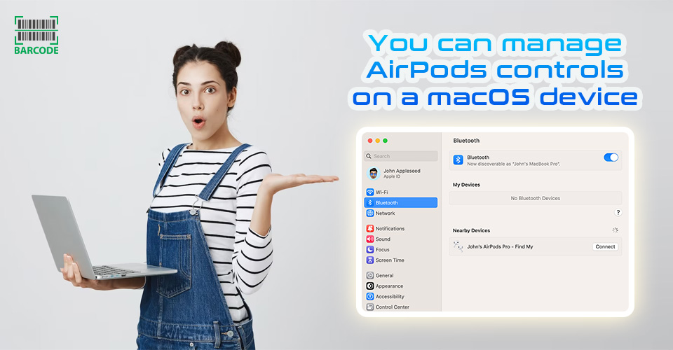 You can manage AirPods controls on a macOS device
