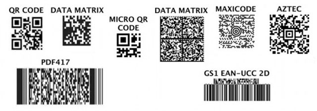 Some 2D barcode types
