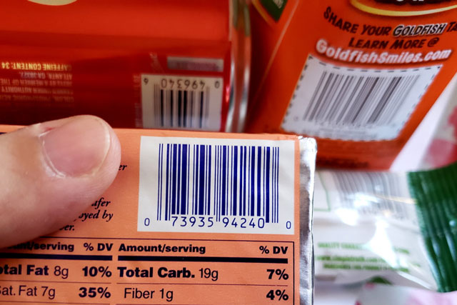 The product price isn’t included in the barcode number