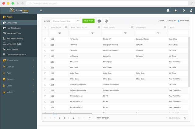 The cloud-based asset tracking system