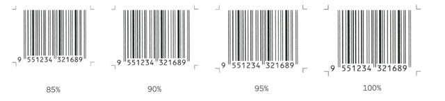 EAN 13 barcode standard size