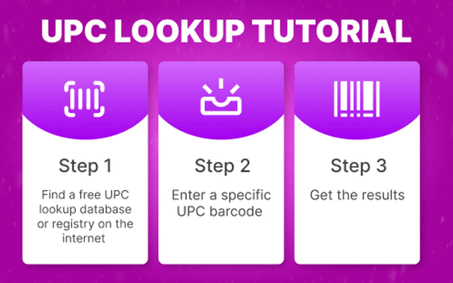 UPC code lookup tutorial