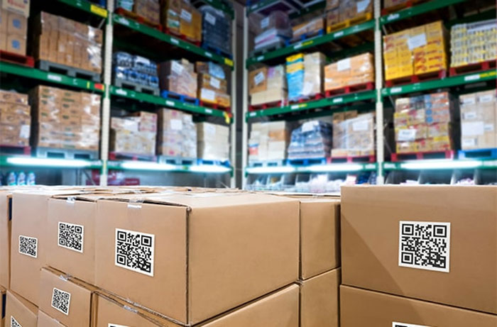 Warehouse and logistics use 2D barcodes