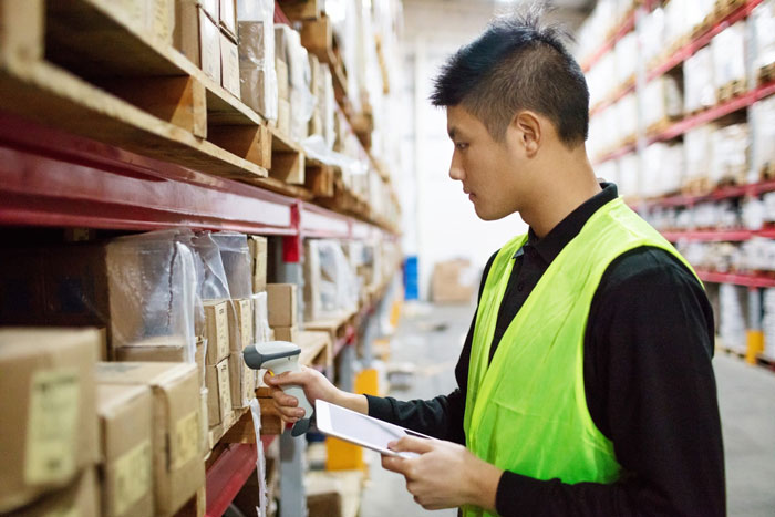 Using barcodes helps better manage inventory