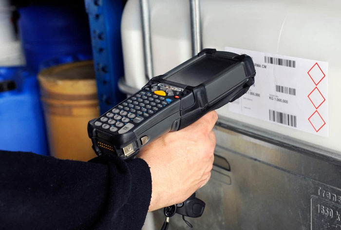 Barcodes help you keep track of parts