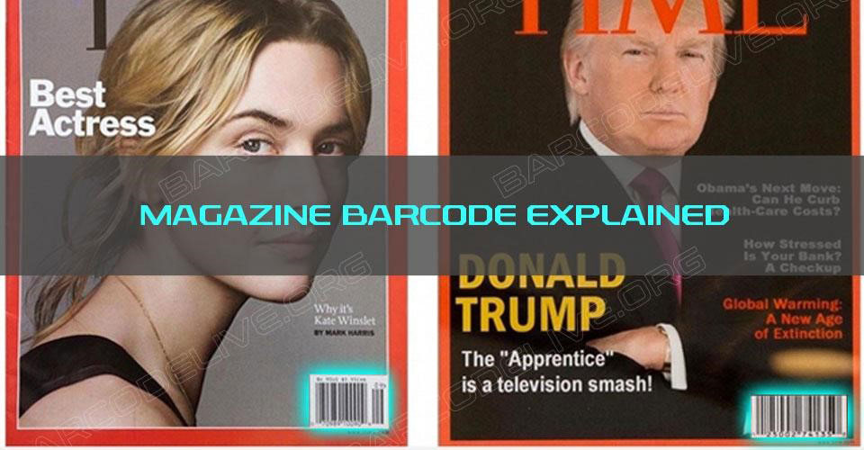 magazine cover barcode with price