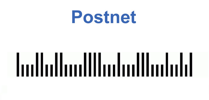 A POSTNET barcode