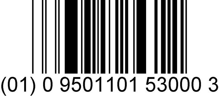 A GS1 DataBar Stacked barcode