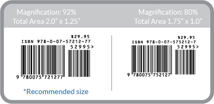 Barcode sizes