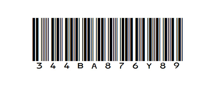 A barcode symbology 3 of 9 
