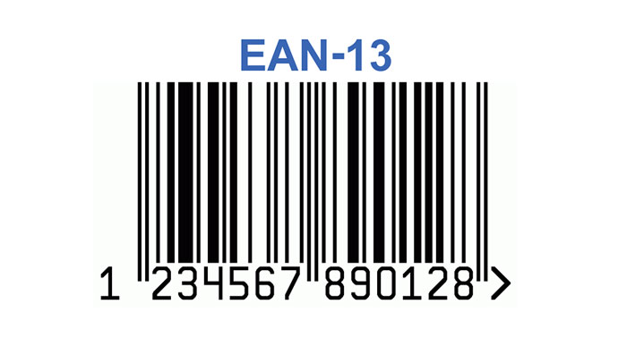 A EAN-13 barcode