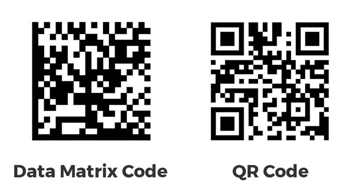 Data Matrix Code vs QR Code symbology