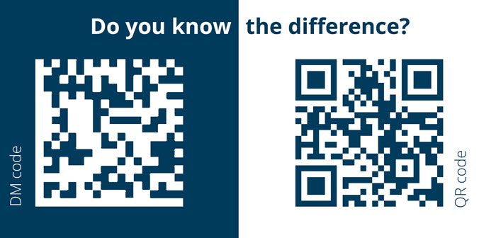 Matrix code vs QR code