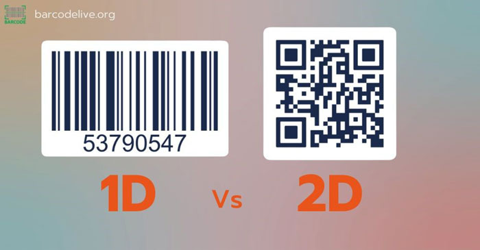 The differences between 1D and 2D barcodes