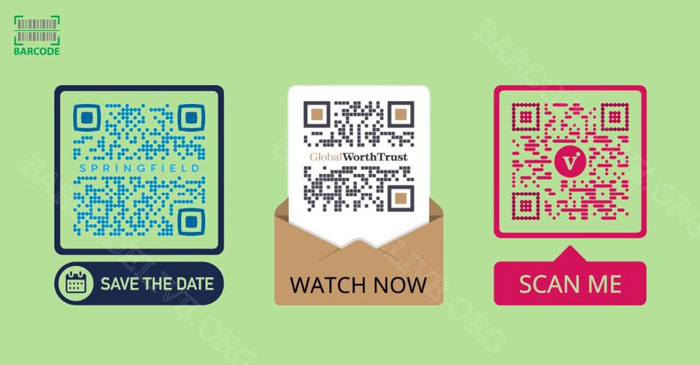 Examples of QR code with call to action