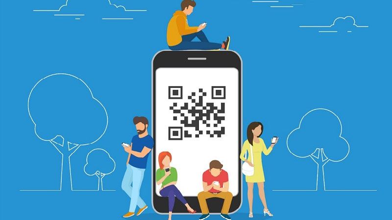 Where are QR codes displayed?