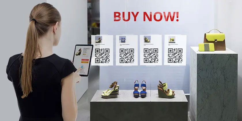 QR code on Retails