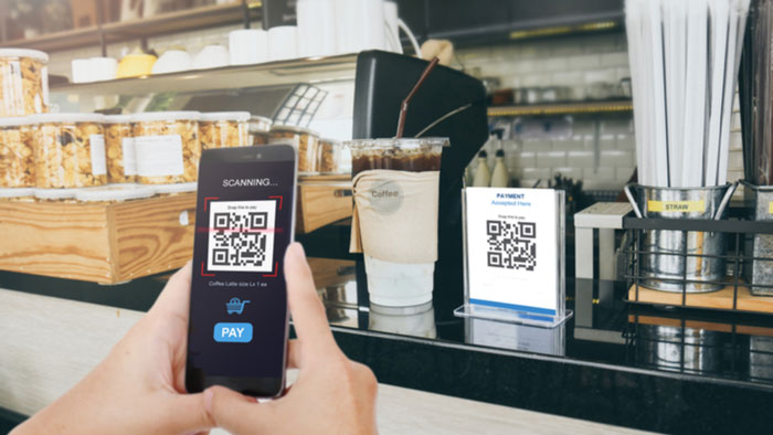Put up your QR code where visitors can easily scan it