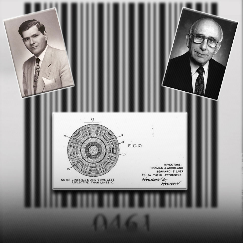 Norman Joseph Woodland & Bernard Silver created the barcode in 1948 