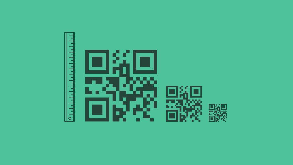 Choose the right size for QR code