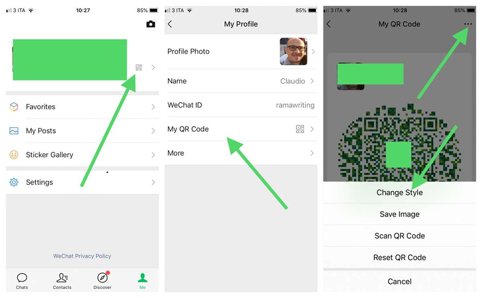 Customize QR code on WeChat