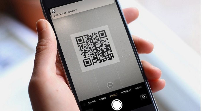 Scan QR code with iOS 11 and above
