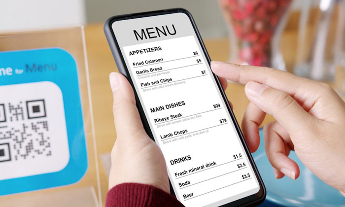 QR codes menu has several drawbacks