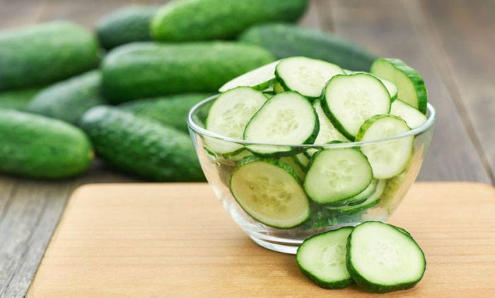 Cucumber is suitable for most skin types
