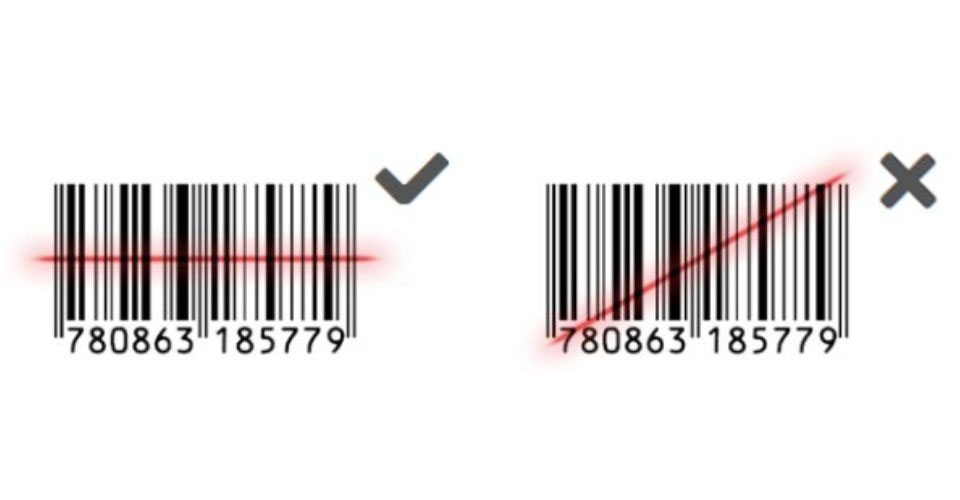 Best position to hold a barcode reader