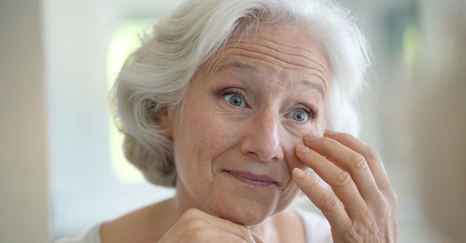 Older people often get dry skin