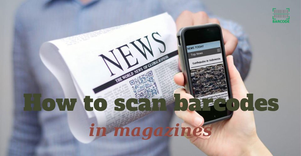 Scan barcodes in magazines