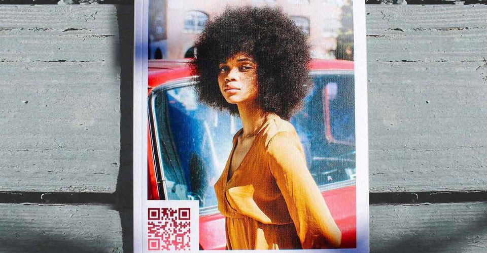 QR code is now used a lot in magazine
