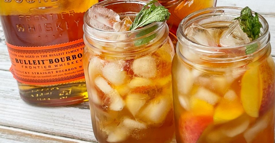 Bourbon peach punch