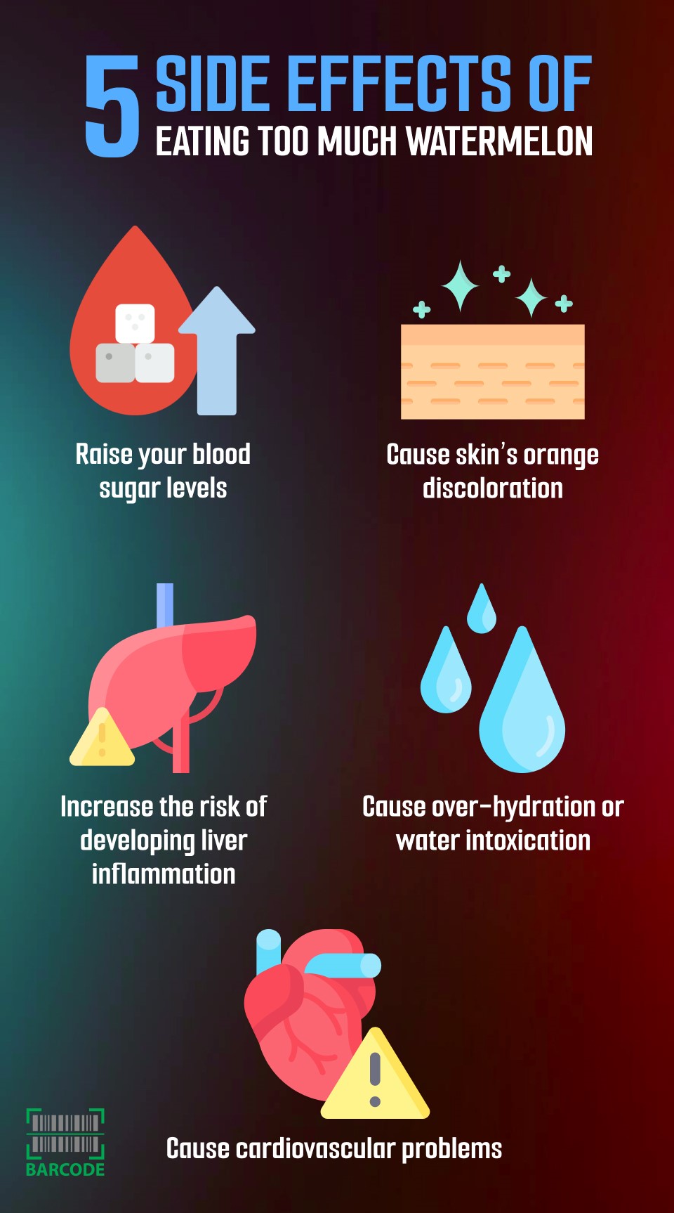 5 main disadvantages of overeating watermelons