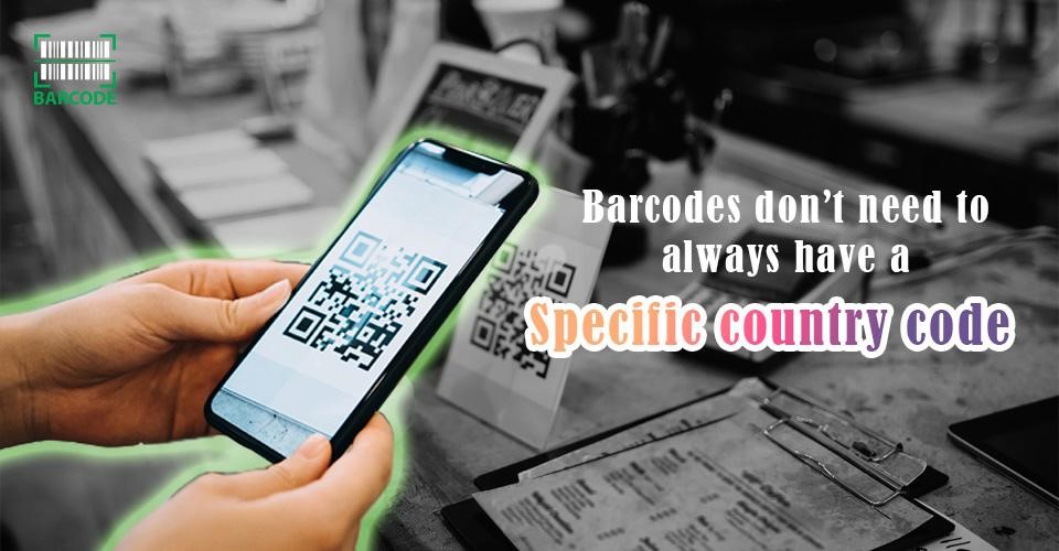 Barcodes don’t need to always have a specific country code
