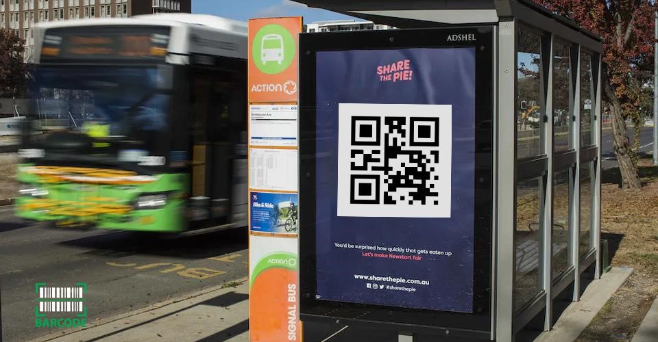 QR codes in bus stops