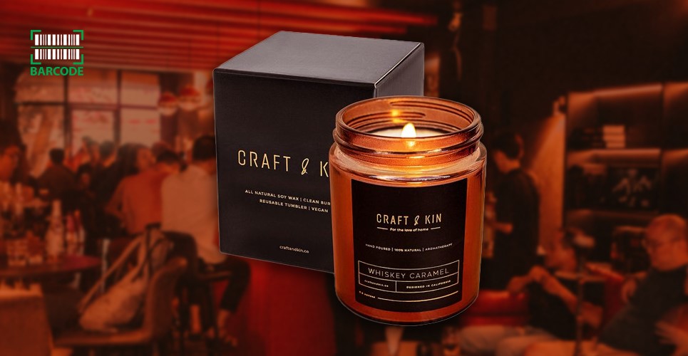 Craft & Kin Premium Whiskey Caramel Scented Candle