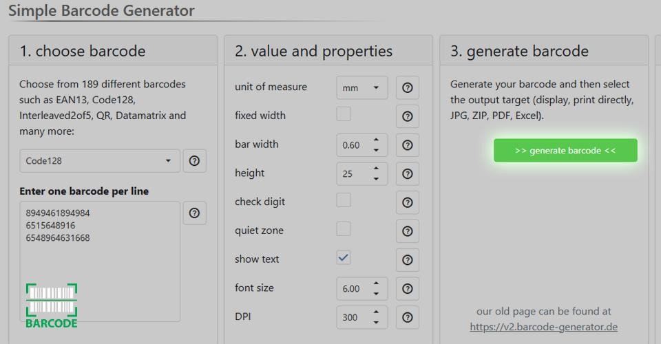 Barcode Generator