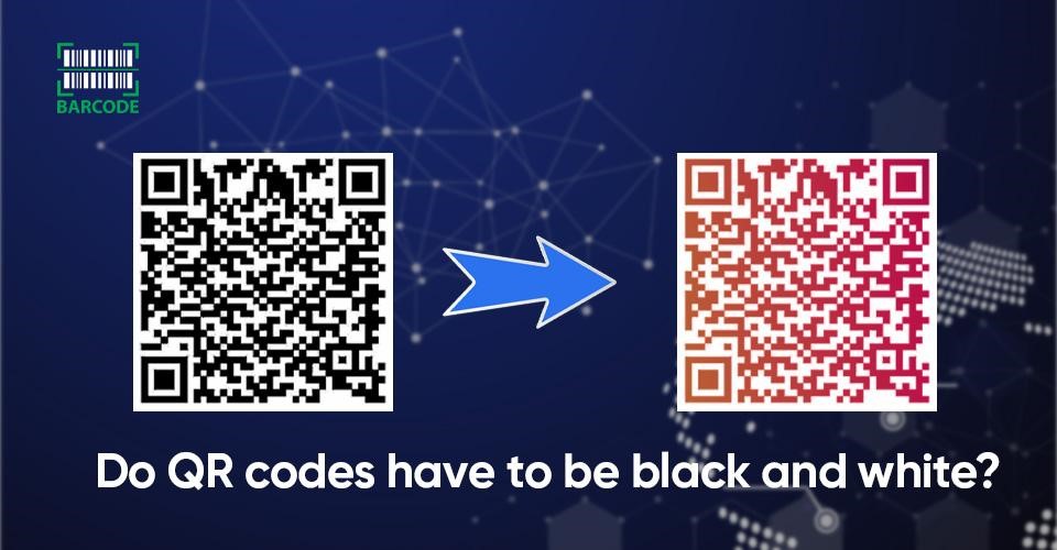 Do QR codes have to be black and white?