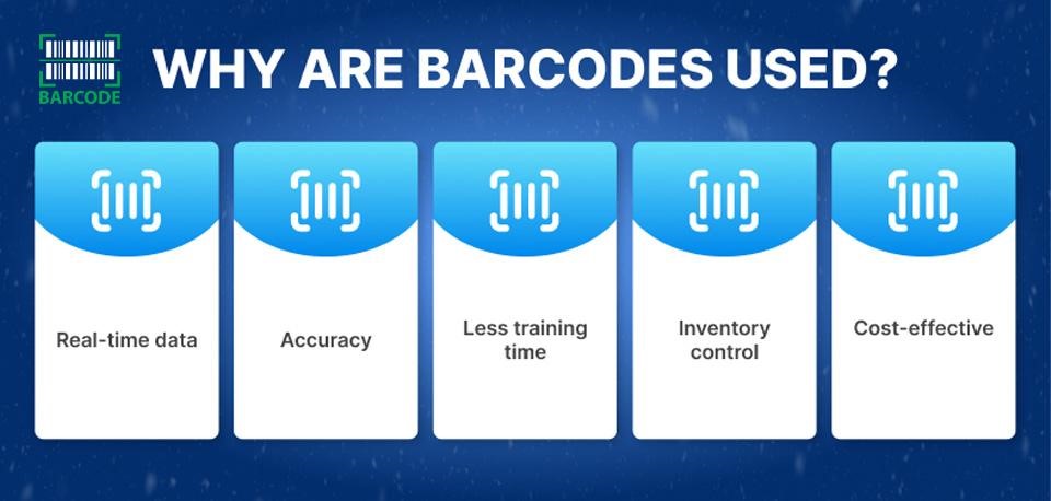 Advantages of using barcodes