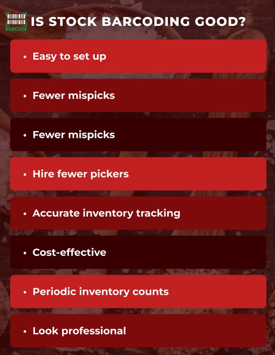 7 benefits of barcoding stock