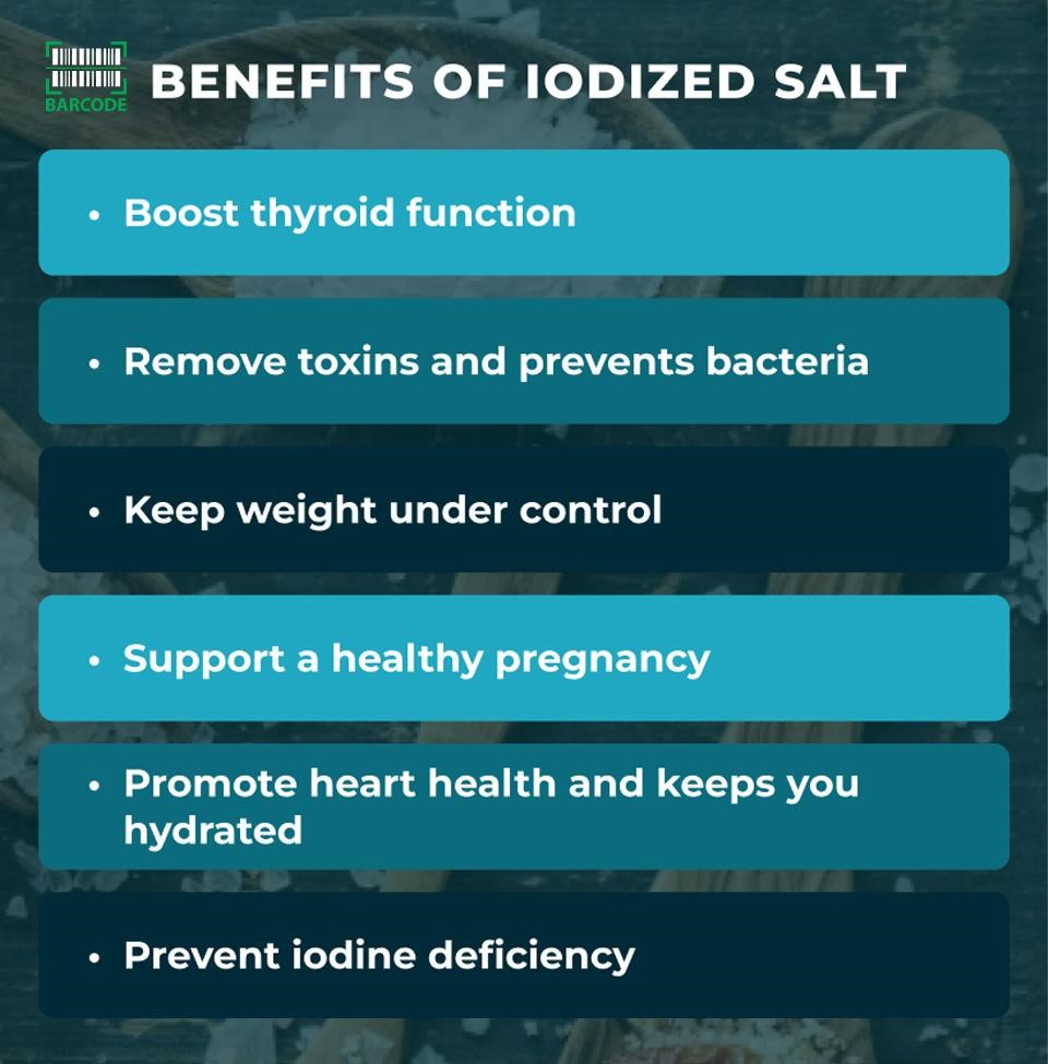 6 major iodized salt benefits to your health