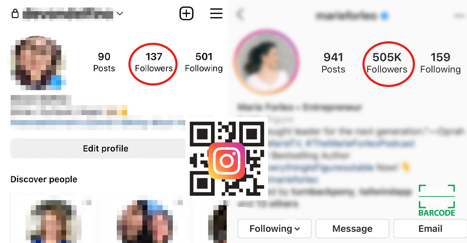 Your number of followers or likes may increase thanks to the QR code