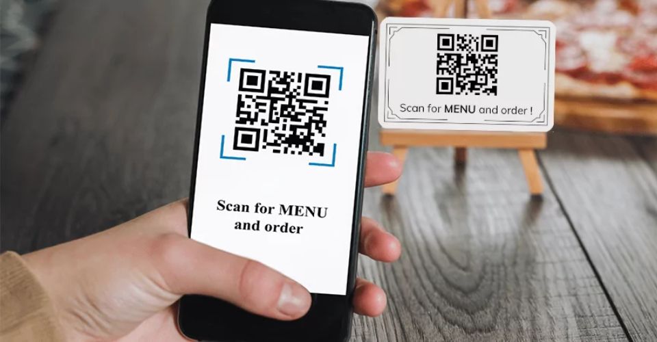 QR codes are popularly used in restaurants