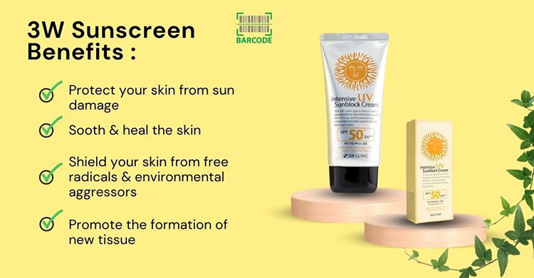 3W Sunscreen Benefits