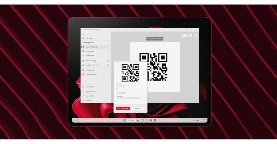 Scanbot SDK Introduces Barcode Scanner Demo App for Windows Devices
