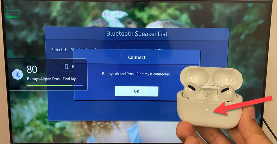 How to connect AirPods to a Samsung TV?