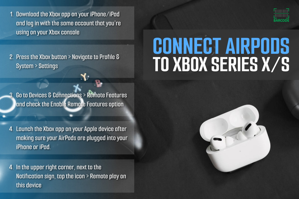 How to connect AirPods to Xbox Series X or S?