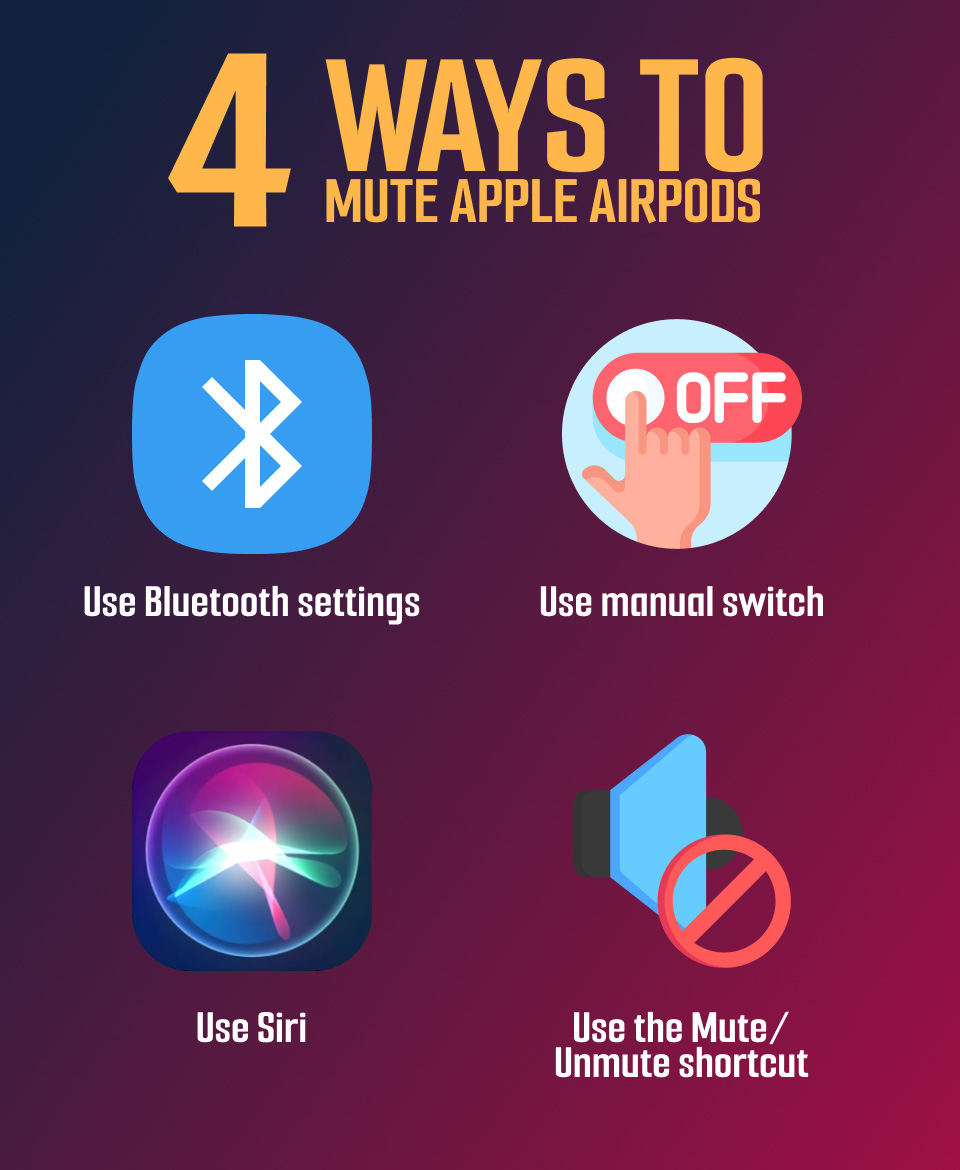 Ways to mute AirPods