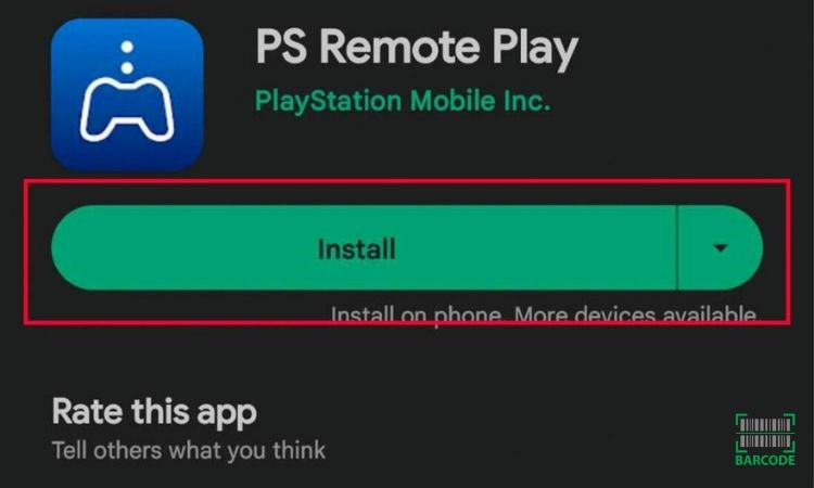 Install the PS Remote Play app